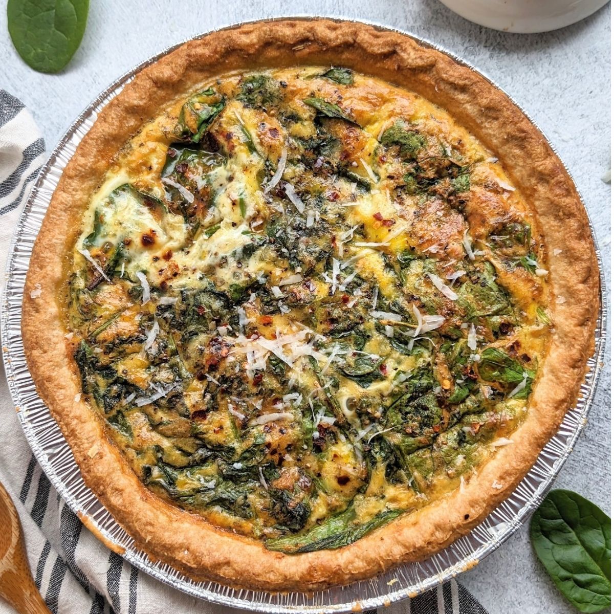 spinach quiche with parmesan cheese easy vegetarian quiche recipes without meat