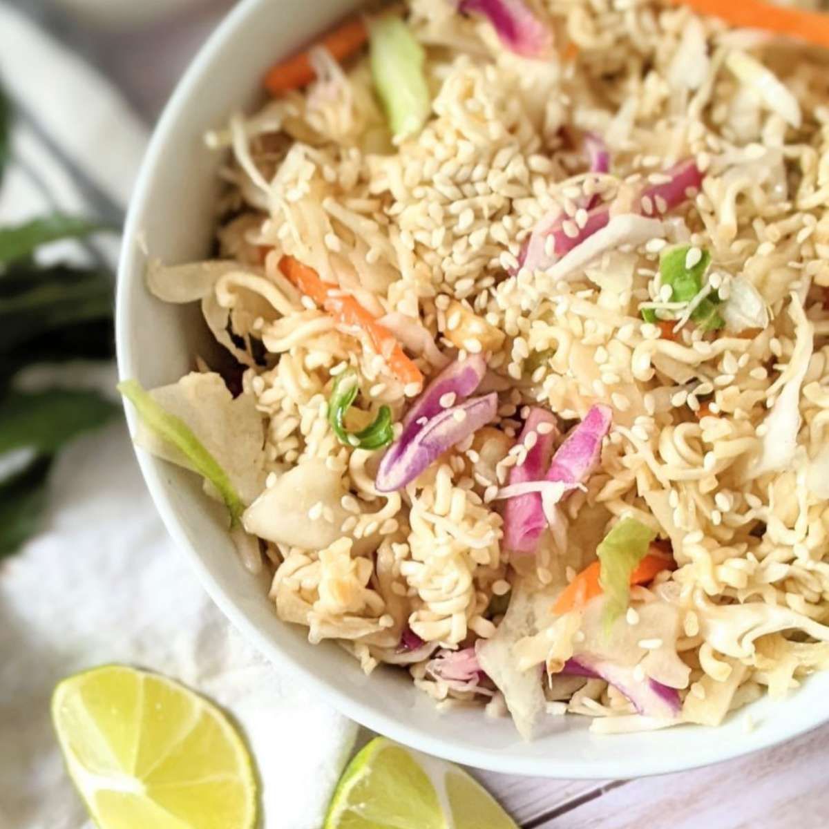 coleslaw ramen noodle salad recipe healthy ways to eat ramen that's not soup instant ramen hacks with salad.