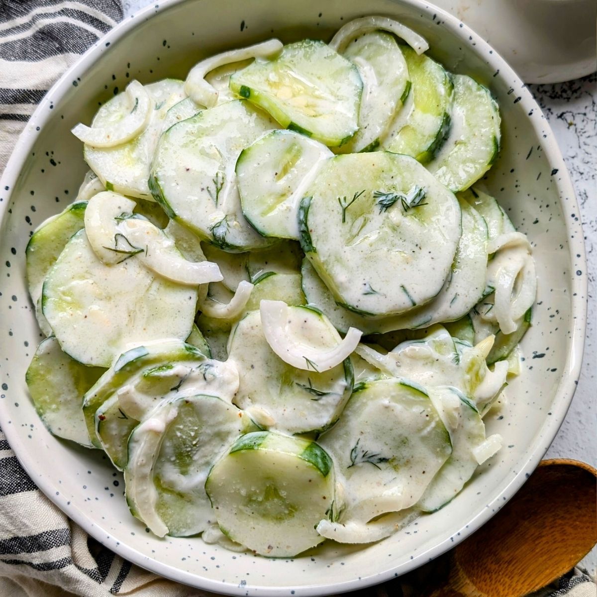 Sour Cream Cucumber Salad Recipe