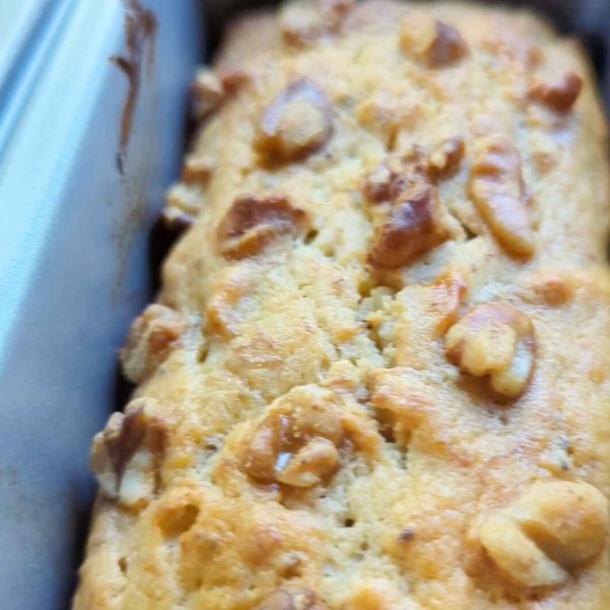 banana bread baked into mini loaf pans for a delicious and easy treat!