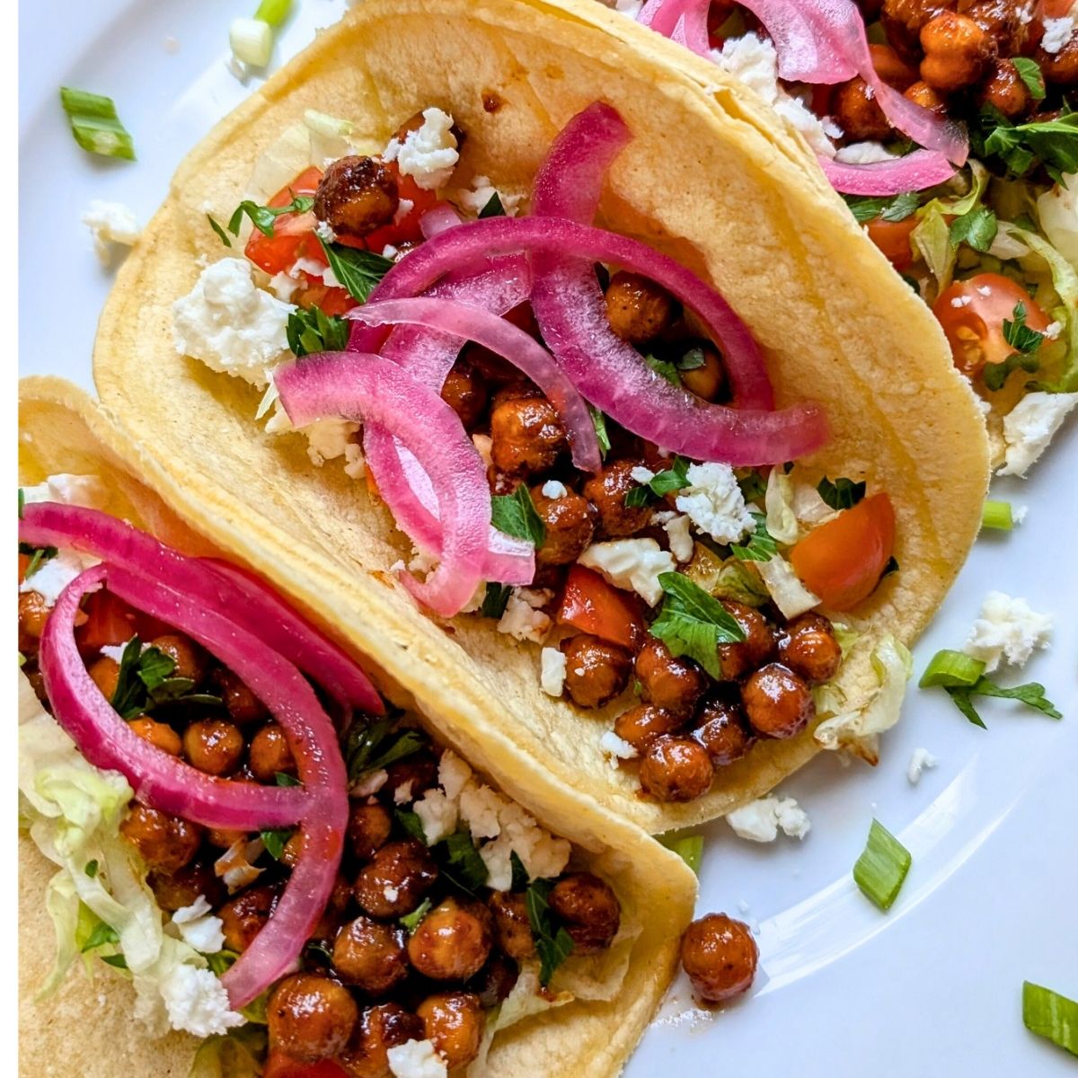 barbecue chickpea tacos with garbanzo bean tacos vegan gluten free