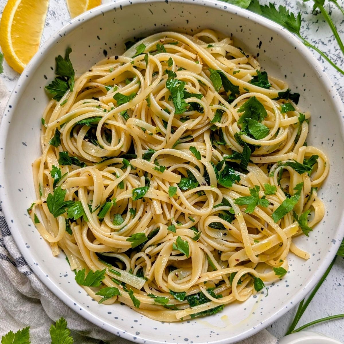 parsley noodles recipe butter olive oil garlic salt and pepper lemon parsley pasta recipe vegan gluten free