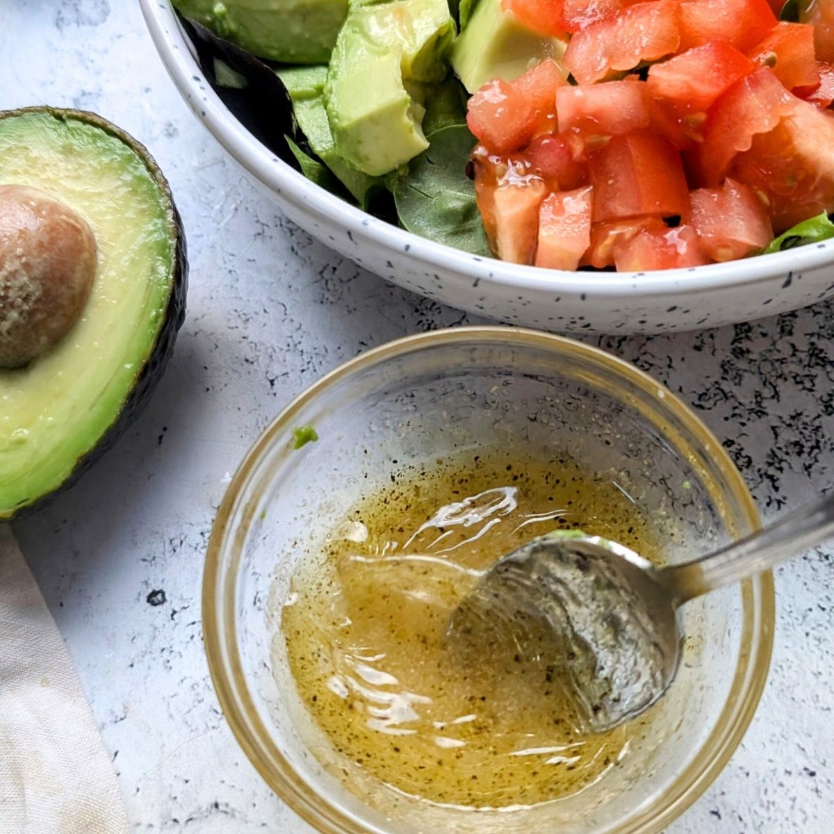 a tangy lime olive oil vinaigrette for southwest salad bowls.