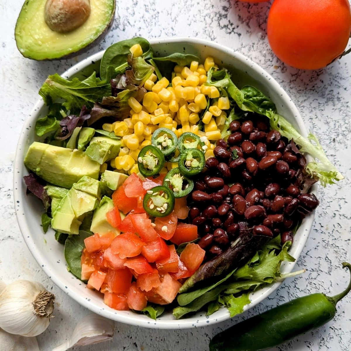 Avocado Black Bean Salad Recipe with Corn