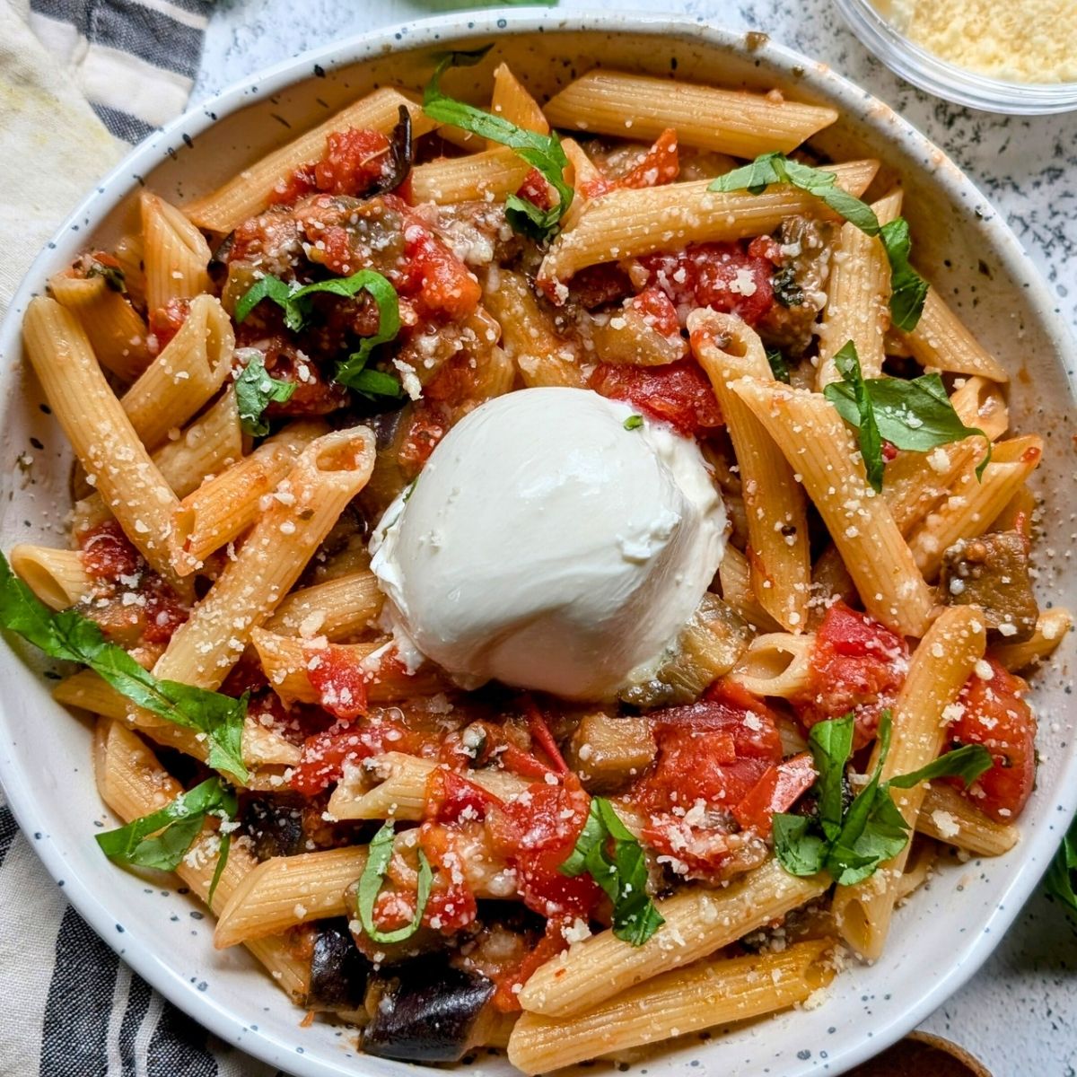 Pasta Alla Siciliana with Burrata Recipe