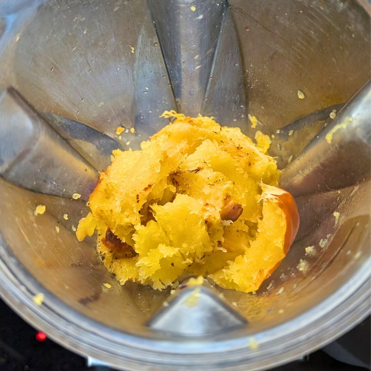 roast acorn squash in a blender or food processor