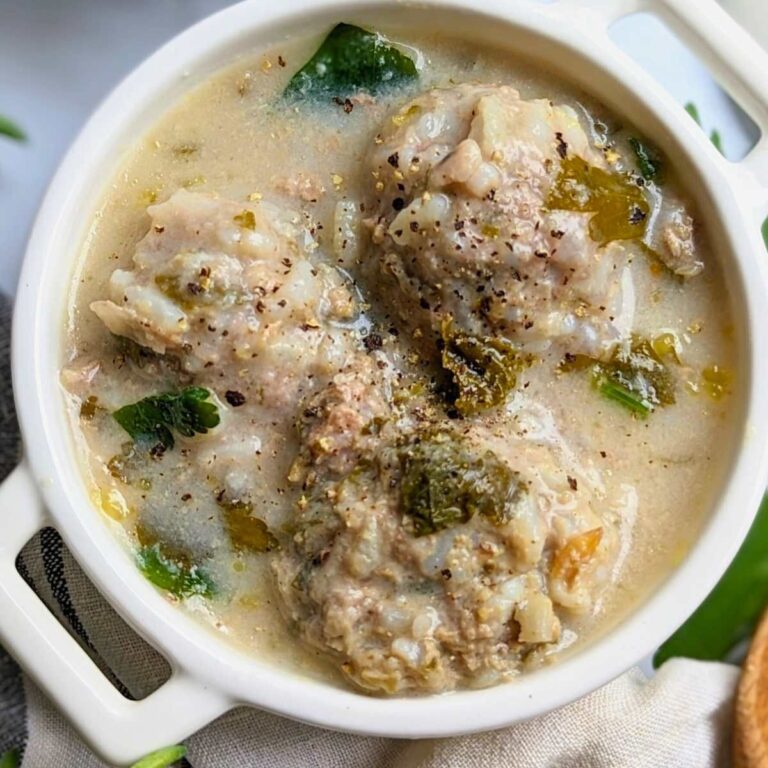 greek meatball soup youvarlakia recipe with meatballs in avgolemono broth with lemons and eggs