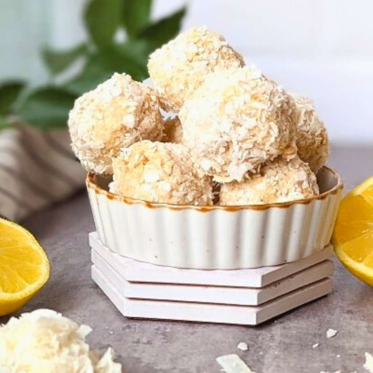 No-Bake Lemon Coconut Balls Recipe (Without Condensed Milk)