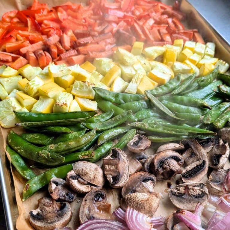 vegetable sheet pan stir fry recipe vegan vegetarian gluten free baked vegetables for fajitas