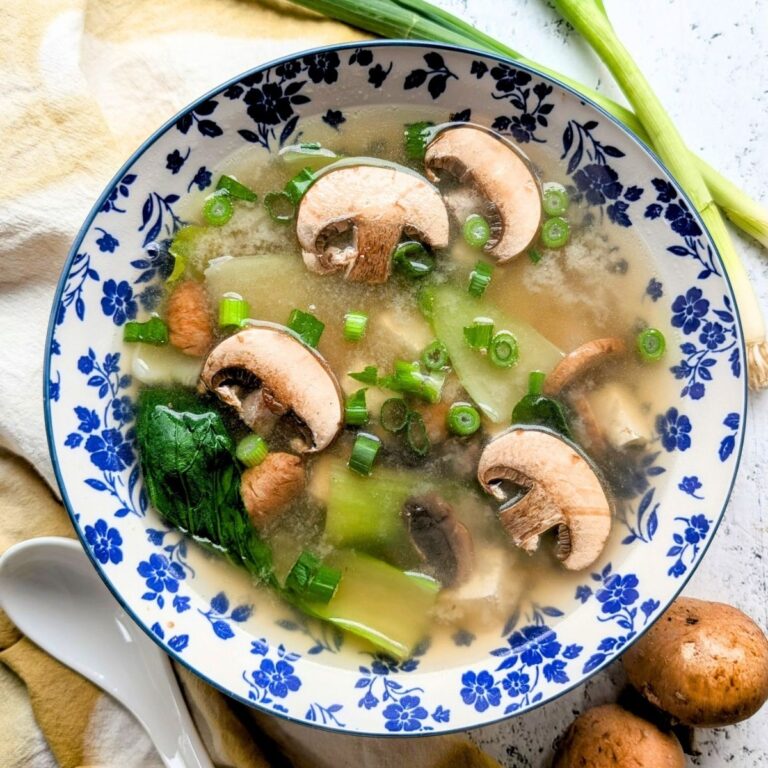 mushroom miso soup recipe gluten free vegan mushroom and miso soup healthy soups with mushrooms seaweed nori and green onions