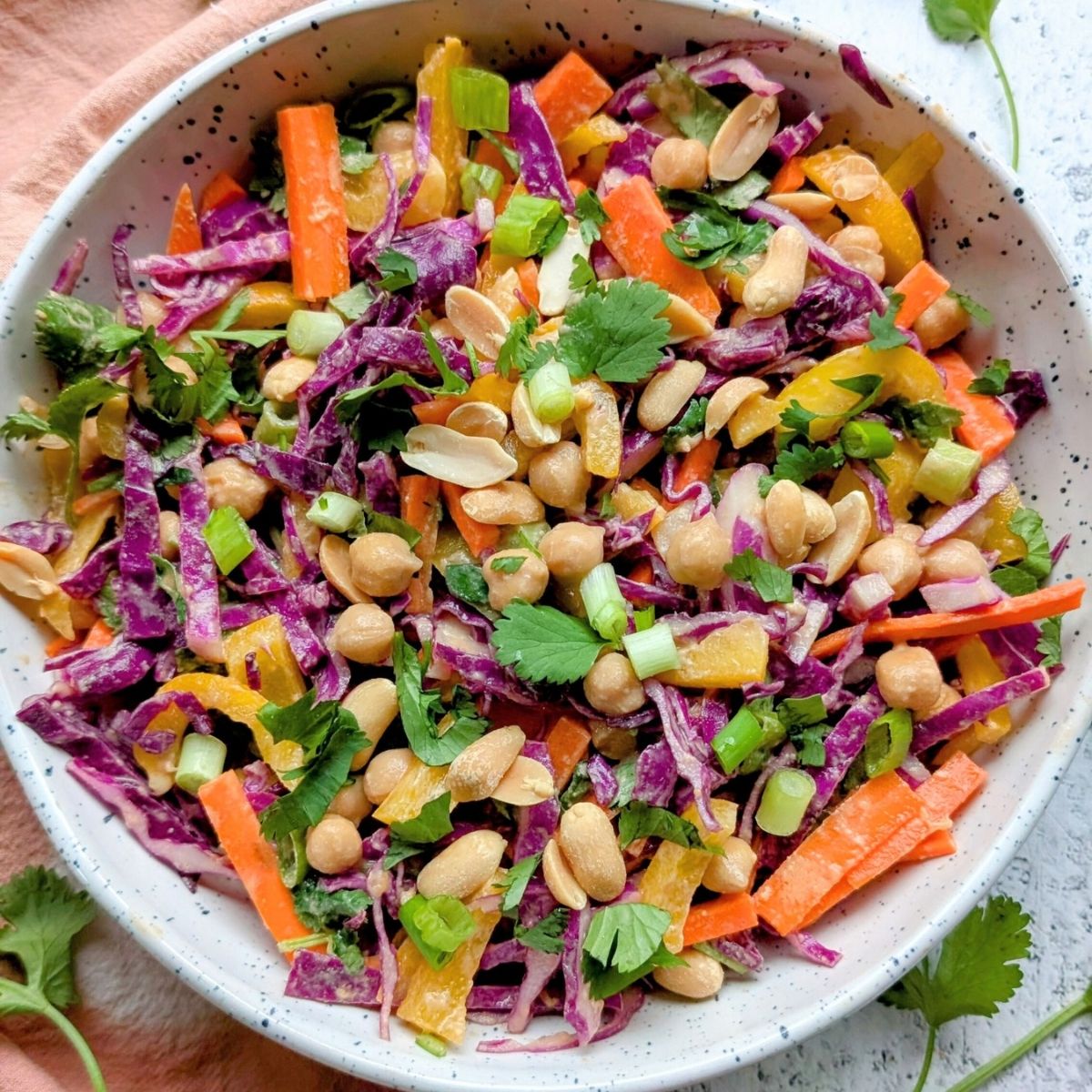 thai chickpea salad with peanut sauce dressing gluten free peanut sauce recipe vegan chickpea salad dressing healthy garbanzo bean recipes canned chickpea salad with pantry peanut sauce recipe