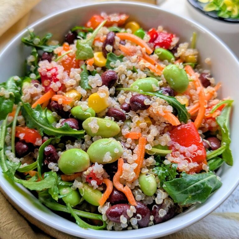 high protein quinoa salad with black beans vegan dairy free low sodium salads with quinoa