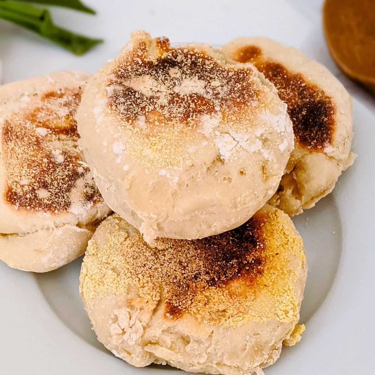 vegan sourdough english muffins recipe plant based egg free muffins recipe savory dairy free muffins for breakfast or brunch