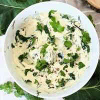 kale tzatziki recipe without cucumbers easy fresh green tzatziki sauce