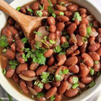Vegan Instant Pot pinto beans recipe, vegetarian spicy bean recipes, pressure cooker
